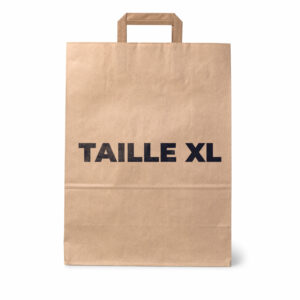 SAC KRAFT Poignée taille XL 330x200×330mm-80gr